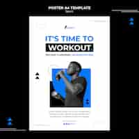 Free PSD sport poster design template