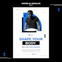 Free PSD sport poster design template