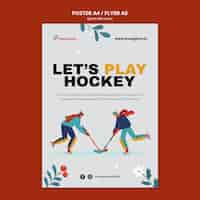 Free PSD sport poster or flyer template design