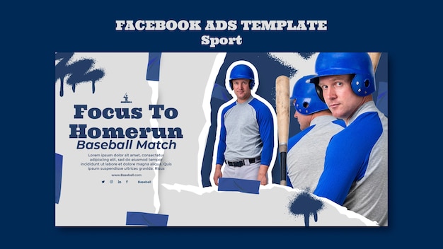 Sport practice facebook template