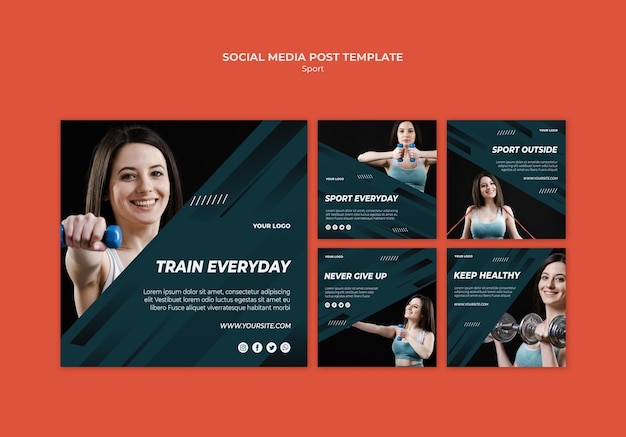 Sport Social Media Post Template – Free Download