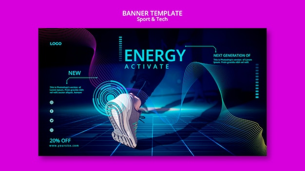 Спортивно-технический шаблон баннера