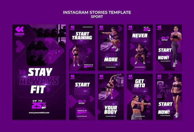 Free PSD sport template design