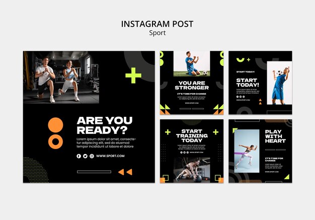 Sport template design