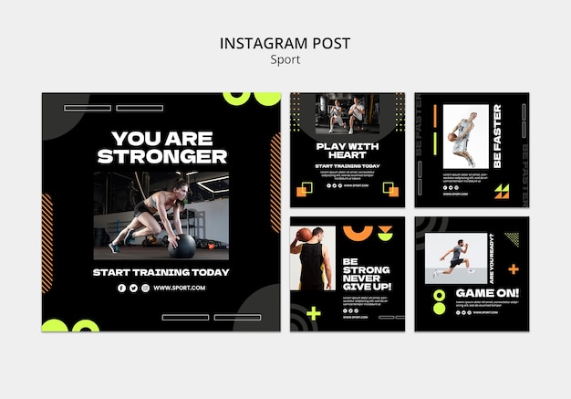 Sport template design