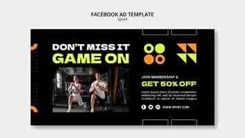 Free PSD sport template design