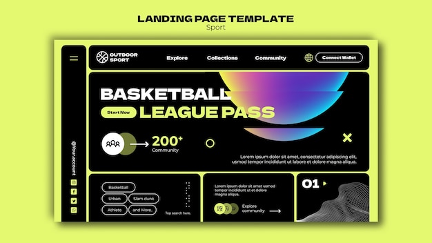 Sport template design