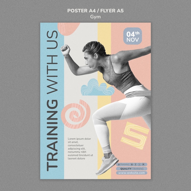 Sport template design