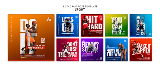 Free PSD sport template design