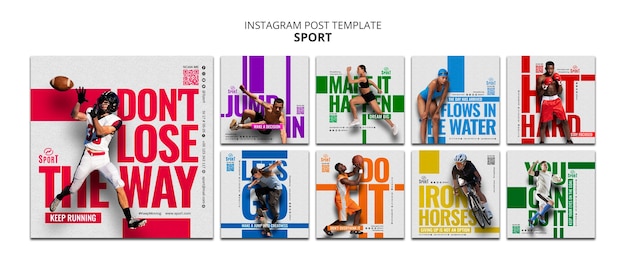 Sport template design