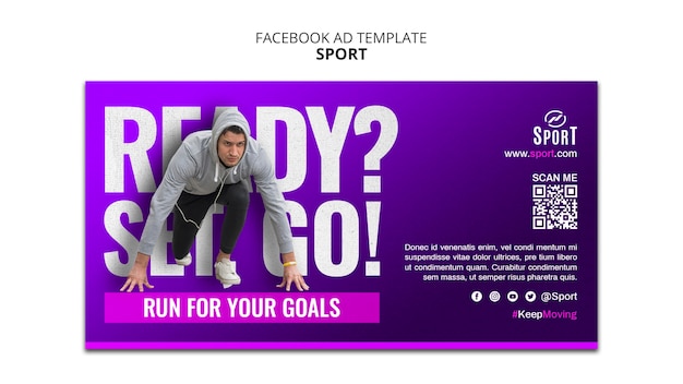 Free PSD sport template design