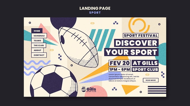 sport template design