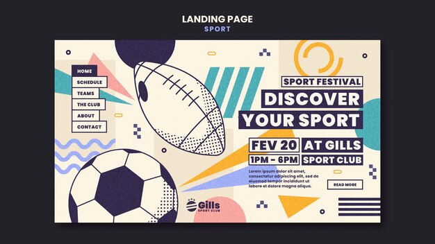sport template design