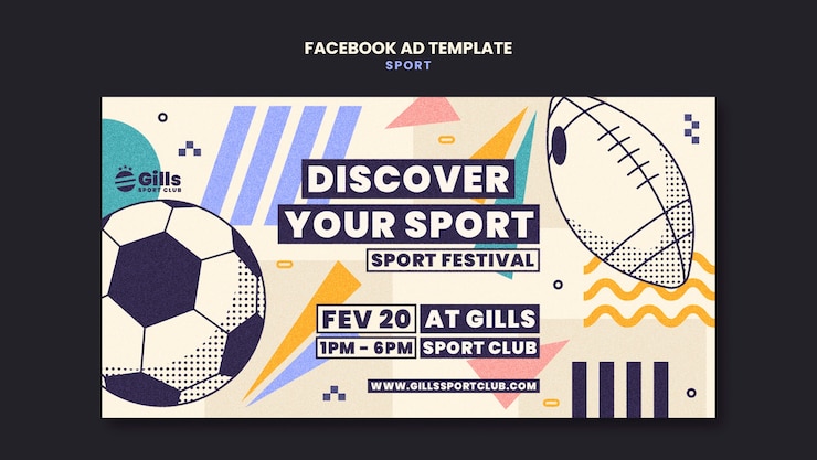 無料PSD スポーツのテンプレートデザイン