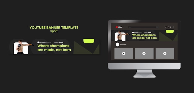 Free PSD sport template design