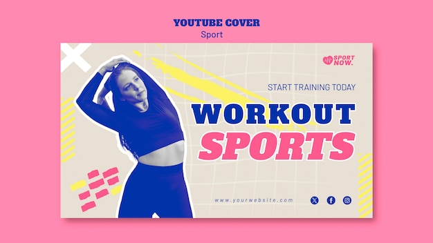 Free PSD sport template design