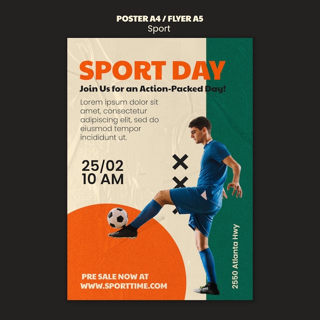 Sport template design