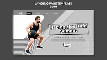 Free PSD sport template design