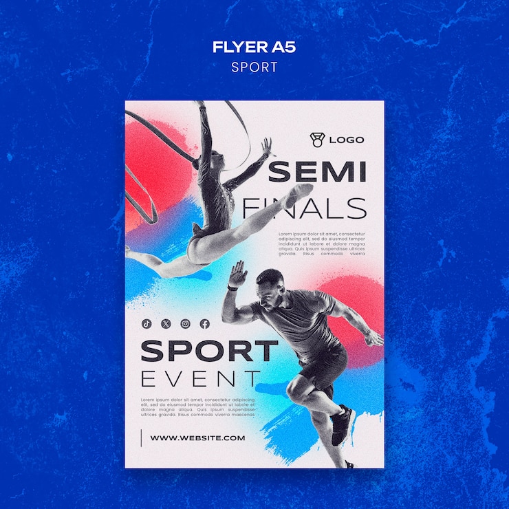 無料PSD スポーツのテンプレートデザイン