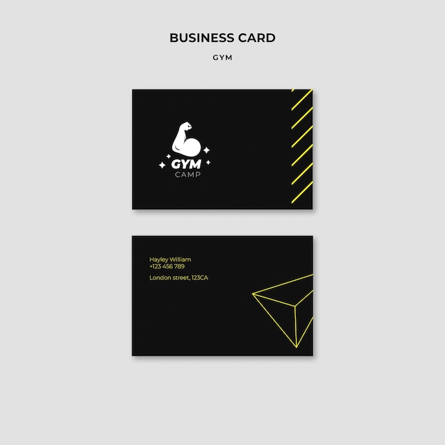 Sport training business card template