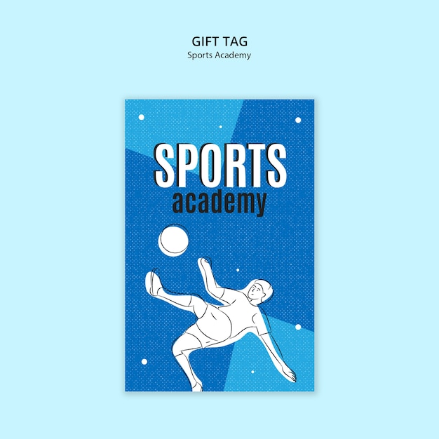 Бесплатный PSD Дизайн шаблона спортивной академии