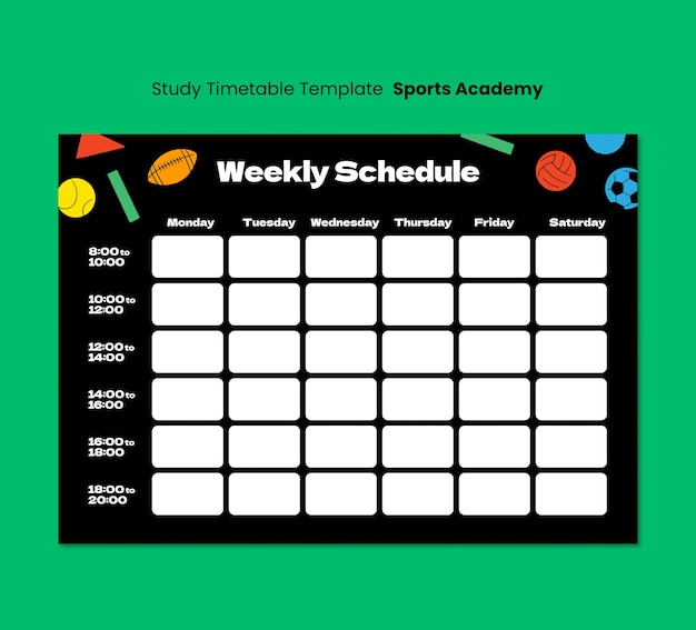 Sports academy template