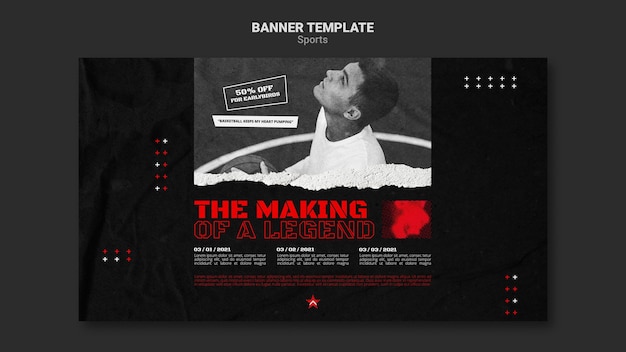 Sports Banner Template – Create Eye-Catching Banners for Your Sporting Events