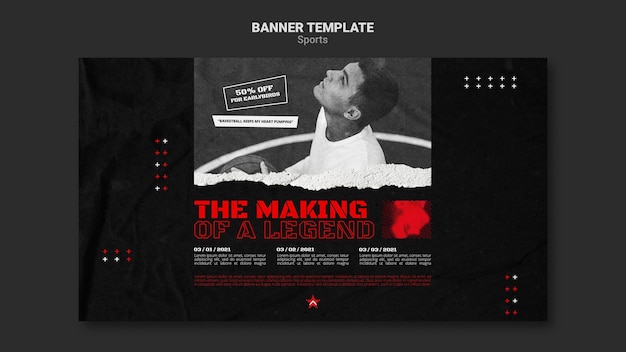 Sports banner template