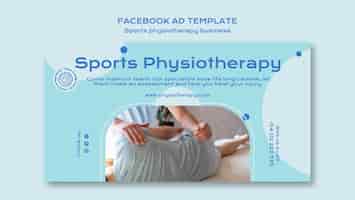 PSD gratuito modello facebook di fisioterapia sportiva