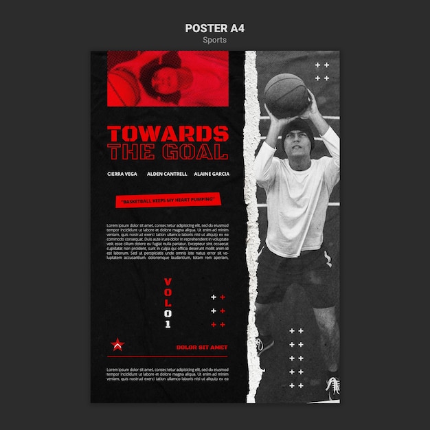 Sports poster template