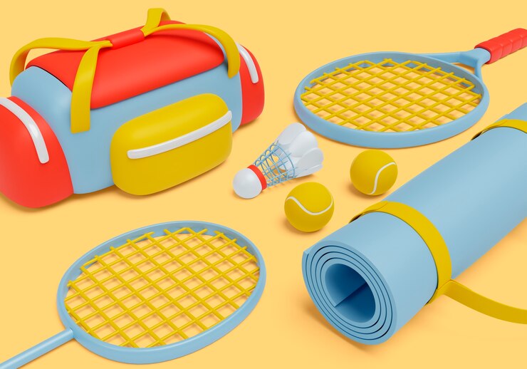 Free PSD sports still life background