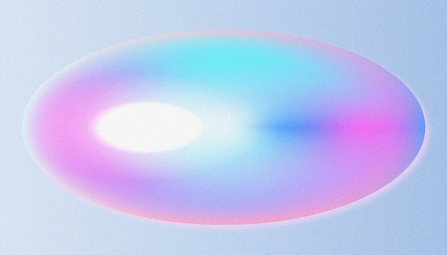 無料PSD レトロなスタイルの編集可能な色の屈折を持つグレイン エフェクト バブルでグラデーションをスプレー