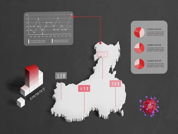 中国免费PSD的冠状病毒传播地图