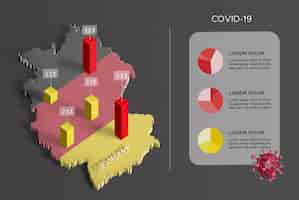 PSD gratuito diffusione della mappa coronavirus germania