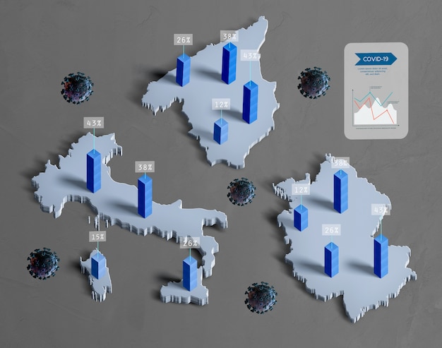 PSD gratuito diffusione del coronavirus sulla mappa dei paesi infetti