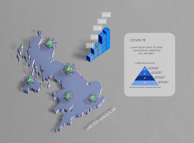 Spreading of coronavirus map united kingdom