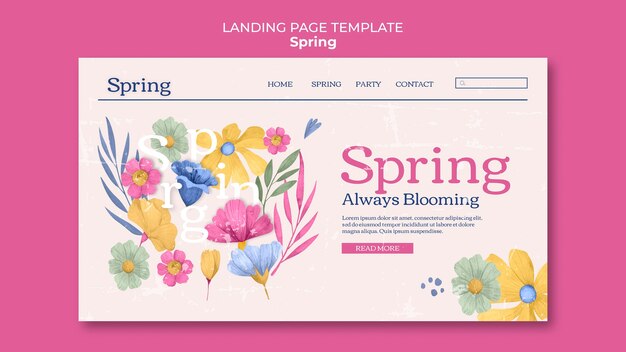 Spring celebration web templates  template