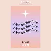 Free PSD spring collection template  design