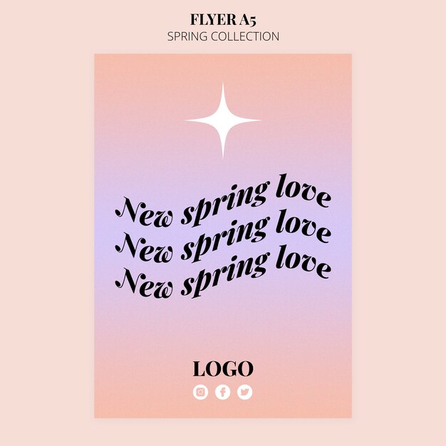 Spring collection template  design