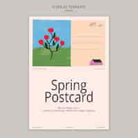 Free PSD spring concept poster template