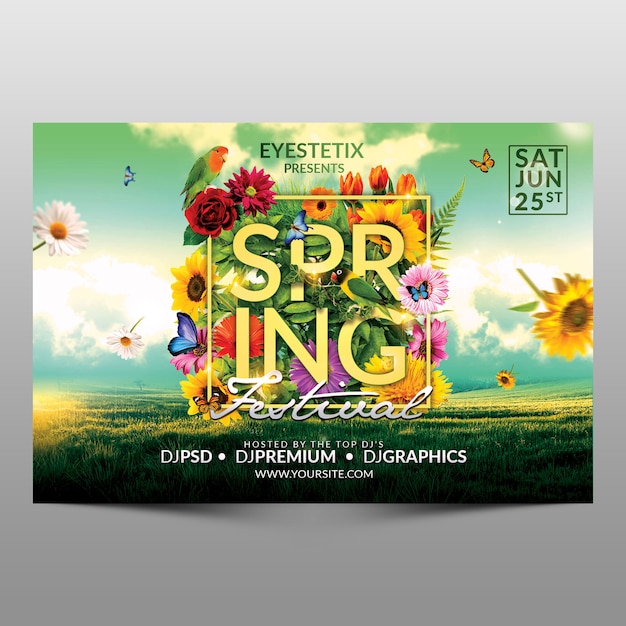 Spring festival flyer