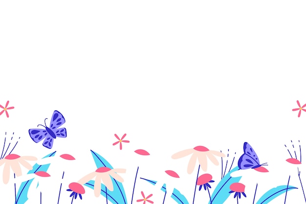 Spring floral design illustration