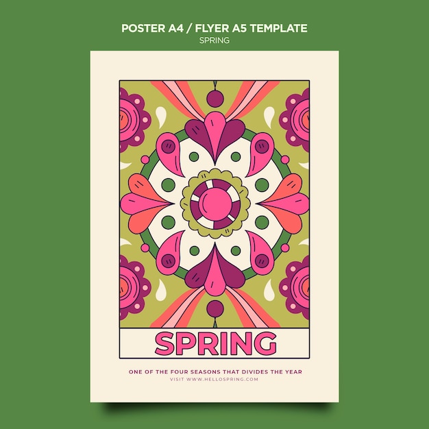 봄 파티 포스터 템플릿