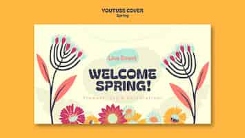 Free PSD spring sale template design