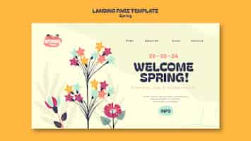 Free PSD spring sale template design