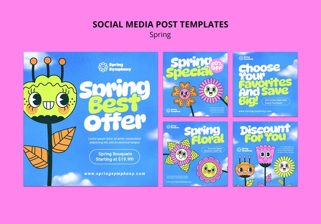 Spring sale template design