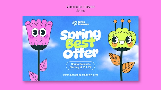 Spring sale template design