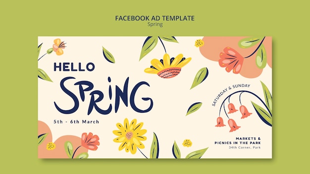 Free PSD spring template design