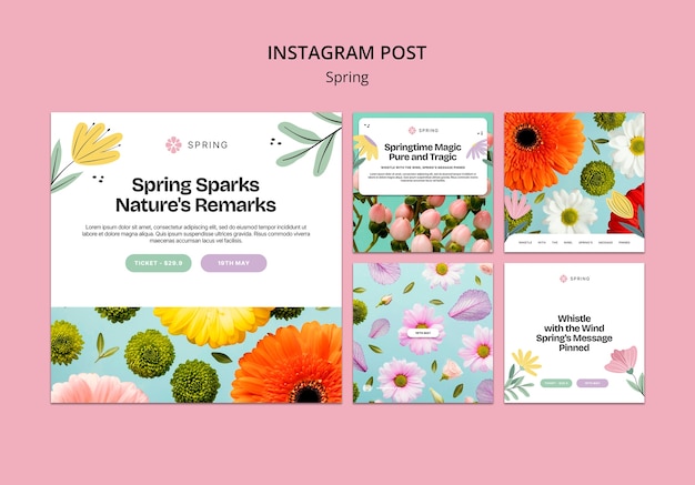 Free PSD spring template design