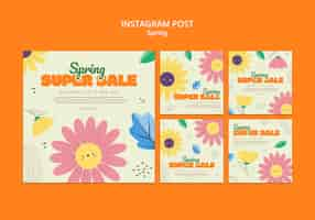 Free PSD spring  template design